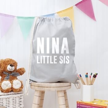 Girl's Personalised Sister Gym Bag, 4 of 8