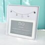 50th Birthday Sterling Silver Five Star Charm Bracelet, thumbnail 1 of 4