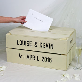Personalised Wedding Post Box Crate, 3 of 6