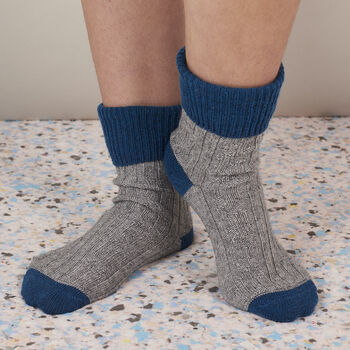 Cashmere Blend Slouch Socks, 3 of 12
