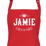 Personalised 'King Of The Kitchen' Apron, thumbnail 5 of 9