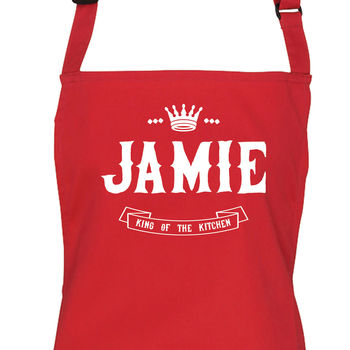 Personalised 'King Of The Kitchen' Apron, 5 of 9