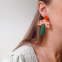 Safari Sunrise | Polymer Clay Statement Earrings, thumbnail 2 of 8