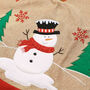 Fabric Snowman Christmas Tree Skirt, thumbnail 5 of 7