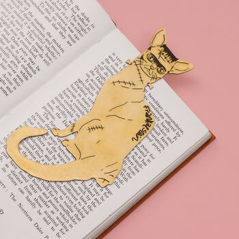 Frankatstein Metal Cat Bookmark, 4 of 7