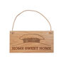 Rectangular Oak Hanging Sign 'Home Sweet Home', thumbnail 2 of 2