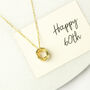 60th Birthday Six Rings Necklace, One For Each Decade, thumbnail 10 of 12
