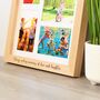 Personalised Multi Aperture Photo Frame In Solid Oak, thumbnail 2 of 7