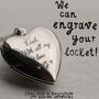 Silver Heart Locket Personalised Brooch Pin, thumbnail 4 of 12