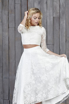 Le Fay Lace Bridal Top, 3 of 4