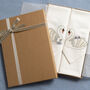 Set Of Two Embroidered Swan Napkins, thumbnail 8 of 9