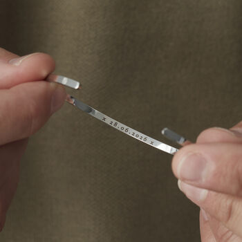 Men's Engraved Stacking Bracelet, 4 of 7