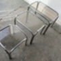 Mid Century Chrome And Smoked Glass Nesting Tables, thumbnail 8 of 12