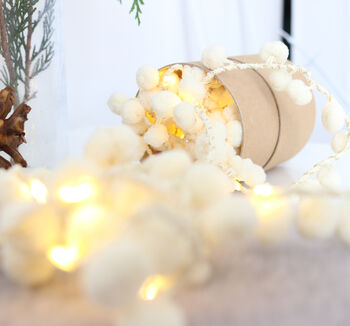 Pom Pom Fairy Light String 5m Lights Usb, 2 of 4
