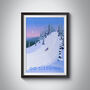 Go Sledding Travel Poster Art Print, thumbnail 1 of 8