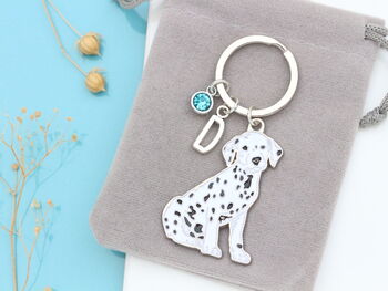 Dalmatian Personalised Keyring Dog Owner Gift, 3 of 8