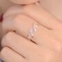Sterling Silver Wave Ring, thumbnail 1 of 6