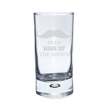 Personalised Moustache Bubble Shot Glass, 2 of 7