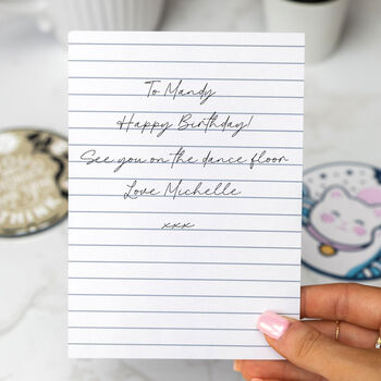 Birthday Card With Detachable Disco Ball Pvc Coaster, 4 of 4