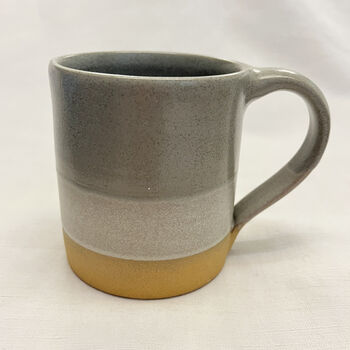 Fair Trade Part Glazed Three Tone Ombre Stoneware Mug, 9 of 12