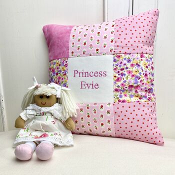 Personalised Princess Name Cushion, 2 of 8