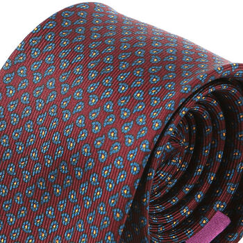 Dami Red Paisley Macclesfield Silk Tie, 4 of 5