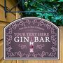Best Gin Bar Personalised Pub Sign/Bar Sign/Man Cave, thumbnail 3 of 8