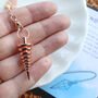 Rose Gold Coloured Pendulum For Divination, thumbnail 1 of 4