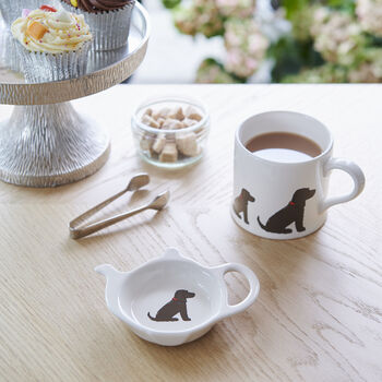 Chocolate Cocker Spaniel Tea Bag Dish, 2 of 12