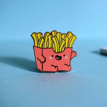 Cute French Fries Enamel Pin, 2 of 5