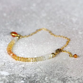 Orange Opal And Carnelian Charm Bracelet, 5 of 11