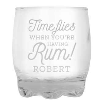 Personalised Time Flies When You're Having Rum Tumbler, 2 of 3