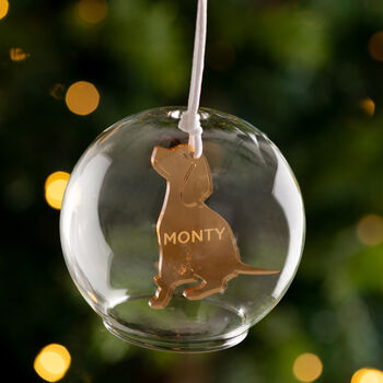 Personalised Memorial Pet Glass Dome Bauble, 5 of 5