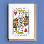 Playing Card King Of Dads, Daddies Or Grandads Card, thumbnail 3 of 4