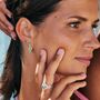 Halo Radiance Turquoise Earrings Gold Plated, thumbnail 9 of 12
