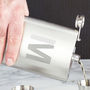 Personalised Initial Hip Flask And Cup Set, thumbnail 2 of 2