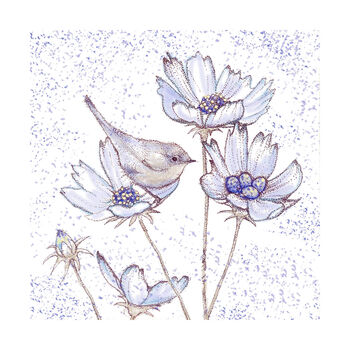 'Blue Bird And Eggs' Greeting Card, 2 of 2