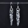 Arctic Handmade Glass Icicle Christmas Earrings, thumbnail 1 of 3