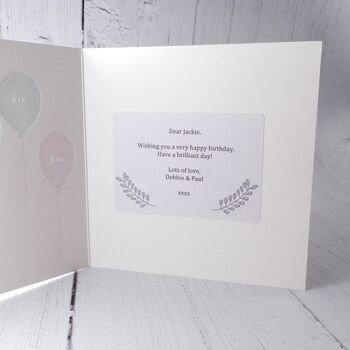 Happy Birthday Card And Candle Gift: Pink Heart, 5 of 5