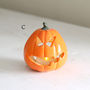 Halloween Ceramic Pumpkin With Battery Tea Light, thumbnail 5 of 10