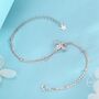 Sterling Silver Bumble Bee Double Layer Bracelet, thumbnail 3 of 11
