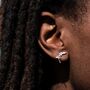 Sterling Silver Fairy Stud Earrings, thumbnail 2 of 7