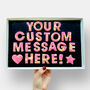 Vegan Personalised Custom Cookie Message Box Pink 30, thumbnail 1 of 4