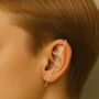 Rose Gold Plated Silver Minimalist Ear Cuff Earrings, thumbnail 5 of 6