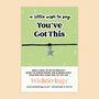 You’ve Got This Wish Strings Wish Bracelet – Encouragement Keepsake Gift, thumbnail 1 of 3