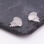 Cute Jellyfish Stud Earrings In Sterling Silver, thumbnail 4 of 10