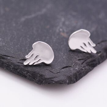 Cute Jellyfish Stud Earrings In Sterling Silver, 5 of 11