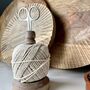 Wooden String Tidy With Scissors, thumbnail 2 of 3