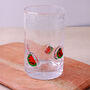 G Decor Berry And Bow Bubble Glasses Handcrafted And Handmade Bubble Textured Fruit And Ribbon Bow Drinkware, thumbnail 5 of 8