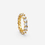 Thick Statement Eternity Ring With Floating Cz Stones, thumbnail 1 of 4